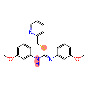 2-pyridinylmethyl N,N'-bis(3-methoxyphenyl)imidothiocarbamate