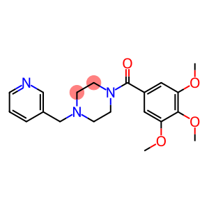 1-(3-pyridinylmethyl)-4-(3,4,5-trimethoxybenzoyl)piperazine