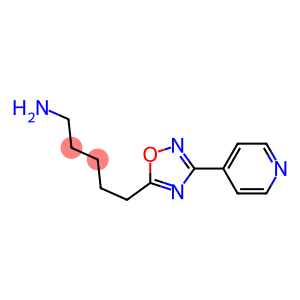 5-(3-pyridin-4-yl-1,2,4-oxadiazol-5-yl)pentan-1-amine