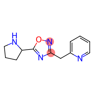 3-(pyridin-2-ylmethyl)-5-(pyrrolidin-2-yl)-1,2,4-oxadiazole