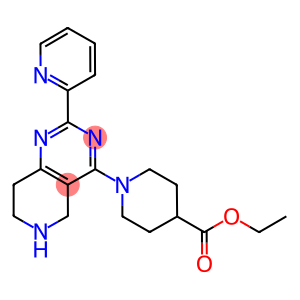 1-(2-PYRIDIN-2-YL-5,6,7,8-TETRAHYDRO-PYRIDO[4,3-D]PYRIMIDIN-4-YL)-PIPERIDINE-4-CARBOXYLIC ACID ETHYL ESTER