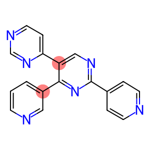 2-(PYRIDIN-4-YL)-4-(PYRIDIN-3-YL)-5-(PYRIMIDIN-4-YL)PYRIMIDINE