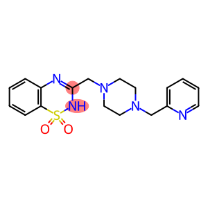 3-([4-(PYRIDIN-2-YLMETHYL)PIPERAZIN-1-YL]METHYL)-2H-1,2,4-BENZOTHIADIAZINE 1,1-DIOXIDE