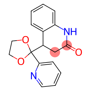 4-(2-(2-PYRIDYL)-1,3-DIOXOLAN-2-YL)-3,4-DIHYDRO-2(1H)-QUINOLINONE