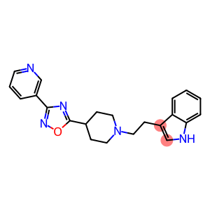 3-(2-[4-(3-PYRIDIN-3-YL-1,2,4-OXADIAZOL-5-YL)PIPERIDIN-1-YL]ETHYL)-1H-INDOLE