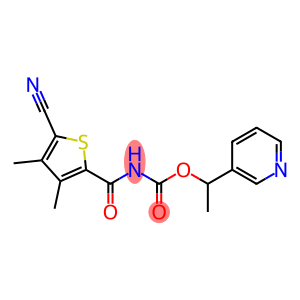 1-(3-pyridyl)ethyl N-[(5-cyano-3,4-dimethyl-2-thienyl)carbonyl]carbamate