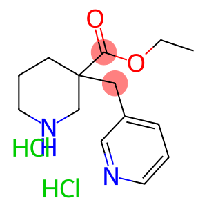 3-PYRIDIN-3-YLMETHYLPIPERIDINE-3-ETHYLCARBOXYLATE DIHYDROCHLORIDE