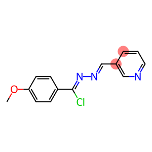 3-Pyridinecarbaldehyde [chloro(4-methoxyphenyl)methylene]hydrazone