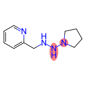 1-(2-Pyridinylmethyl)-2-(1-pyrrolidinyl)hydrazine