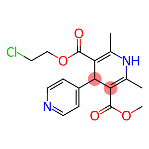 4-(Pyridin-4-yl)-1,4-dihydro-2,6-dimethylpyridine-3,5-dicarboxylic acid 3-methyl 5-(2-chloroethyl) ester