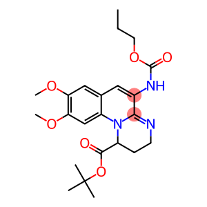 5-(Propyloxycarbonyl)amino-2,3-dihydro-8,9-bismethoxy-1H-pyrimido[1,2-a]quinoline-1-carboxylic acid tert-butyl ester