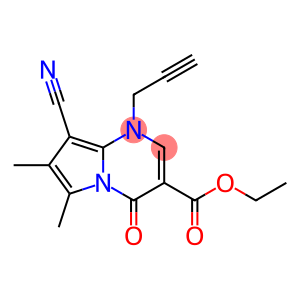 1-(2-Propynyl)-4-oxo-6-methyl-7-methyl-8-cyano-1,4-dihydropyrrolo[1,2-a]pyrimidine-3-carboxylic acid ethyl ester