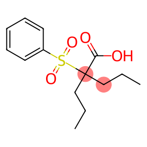 2-Propyl-2-phenylsulfonylpentanoic acid