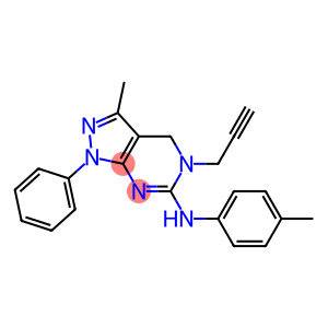5-(2-Propynyl)-6-(p-tolylamino)-3-methyl-1-phenyl-4,5-dihydro-1H-pyrazolo[3,4-d]pyrimidine