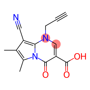 1-(2-Propynyl)-4-oxo-6-methyl-7-methyl-8-cyano-1,4-dihydropyrrolo[1,2-a]pyrimidine-3-carboxylic acid