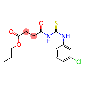 propyl 4-{[(3-chloroanilino)carbothioyl]amino}-4-oxobutanoate