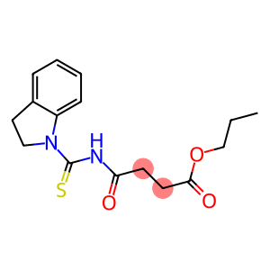 propyl 4-[(2,3-dihydro-1H-indol-1-ylcarbothioyl)amino]-4-oxobutanoate