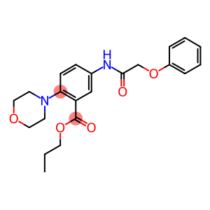 propyl 2-(4-morpholinyl)-5-[(phenoxyacetyl)amino]benzoate