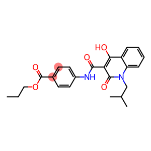 propyl 4-({[4-hydroxy-1-(2-methylpropyl)-2-oxo-1,2-dihydroquinolin-3-yl]carbonyl}amino)benzoate