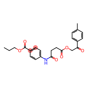 propyl 4-({4-[2-(4-methylphenyl)-2-oxoethoxy]-4-oxobutanoyl}amino)benzoate