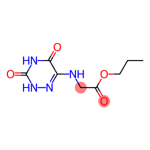 propyl [(3,5-dioxo-2,3,4,5-tetrahydro-1,2,4-triazin-6-yl)amino]acetate