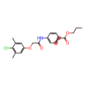 propyl 4-({[(4-chloro-3,5-dimethylphenyl)oxy]acetyl}amino)benzoate