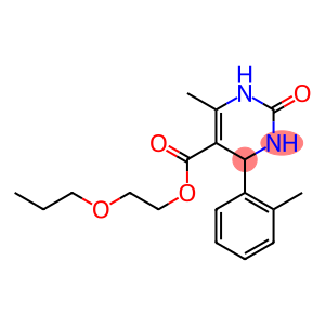 2-propoxyethyl 6-methyl-4-(2-methylphenyl)-2-oxo-1,2,3,4-tetrahydro-5-pyrimidinecarboxylate