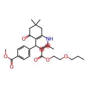 2-propoxyethyl 4-[4-(methoxycarbonyl)phenyl]-2,7,7-trimethyl-5-oxo-1,4,5,6,7,8-hexahydro-3-quinolinecarboxylate