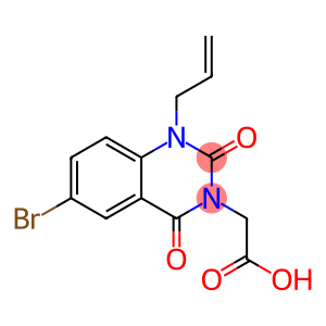1-(2-Propenyl)-1,2,3,4-tetrahydro-6-bromo-2,4-dioxoquinazoline-3-acetic acid