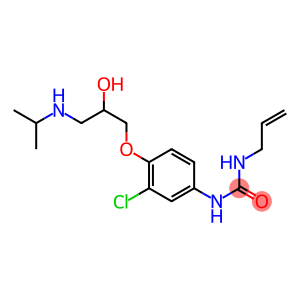 1-(2-Propenyl)-3-[3-chloro-4-[2-hydroxy-3-[isopropylamino]propoxy]phenyl]urea