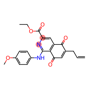 6-(2-Propenyl)-5,8-dihydro-1-(p-methoxyphenylamino)-5,8-dioxoisoquinoline-3-carboxylic acid ethyl ester