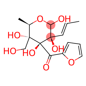 2-(1-propen-1-yl)-4-hydroxymethyl-3-furanylcarbonyl-rhamnopyranoside