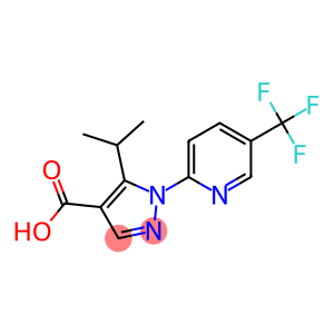 5-(propan-2-yl)-1-[5-(trifluoromethyl)pyridin-2-yl]-1H-pyrazole-4-carboxylic acid