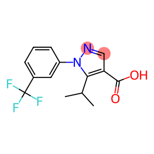 5-(propan-2-yl)-1-[3-(trifluoromethyl)phenyl]-1H-pyrazole-4-carboxylic acid