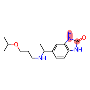 5-(1-{[3-(propan-2-yloxy)propyl]amino}ethyl)-2,3-dihydro-1H-1,3-benzodiazol-2-one