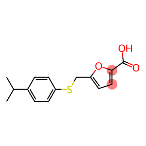 5-({[4-(propan-2-yl)phenyl]sulfanyl}methyl)furan-2-carboxylic acid