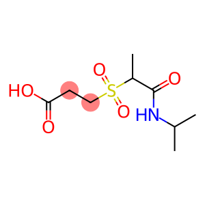 3-{[1-(propan-2-ylcarbamoyl)ethane]sulfonyl}propanoic acid