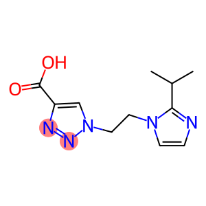 1-{2-[2-(propan-2-yl)-1H-imidazol-1-yl]ethyl}-1H-1,2,3-triazole-4-carboxylic acid