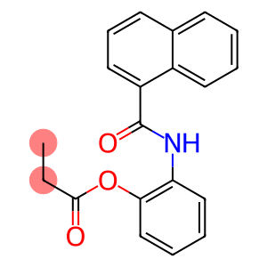 Propanoic acid 2-(1-naphthoylamino)phenyl ester