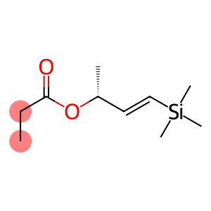 Propanoic acid (E,R)-1-(trimethylsilyl)-1-buten-3-yl ester