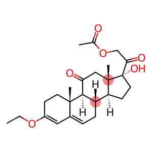 3,5-PREGNADIEN-3,17,21-TRIOL-11,20-DIONE 21-ACETATE 3-ETHYL ETHER