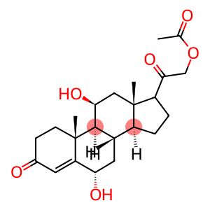 4-PREGNEN-6-ALPHA, 11-BETA, 21-TRIOL-3,20-DIONE 21-ACETATE