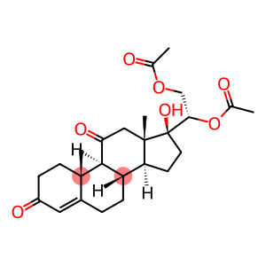 4-PREGNEN-17,20-ALPHA, 21-TRIOL-3,11-DIONE 20,21-DIACETATE