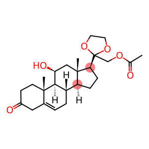 5-PREGNEN-11-BETA, 21-DIOL-3,20-DIONE 21-ACETATE 20-ETHYLENEKETAL