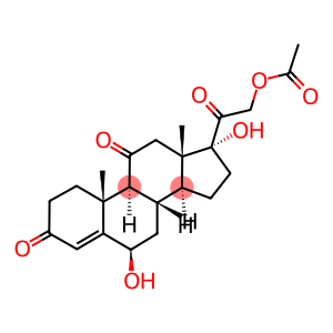 4-PREGNEN-6-BETA, 17,21-TRIOL-3,11,20-TRIONE 21 ACETATE