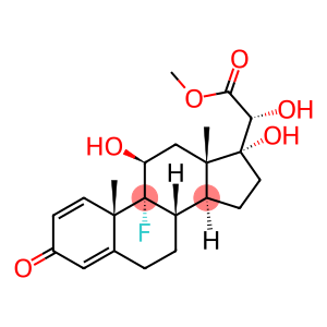 1,4-PREGNADIEN-9-ALPHA-FLUORO-11-BETA, 17,20-ALPHA-TRIOL-3-ONE 21-CARBOXYLIC ACID METHYL ESTER