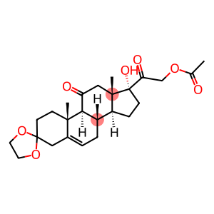 5-PREGNEN-17,21-DIOL-3,11,20-TRIONE 21-ACETATE 3-ETHYLENEKETAL