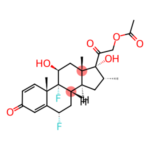 1,4-PREGNADIEN-6-ALPHA, 9-ALPHA-DIFLUORO-16-ALPHA-METHYL-11-BETA, 17,21-TRIOL-3,20-DIONE 21-ACETATE