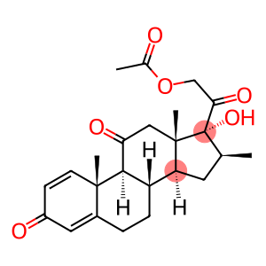 1,4-PREGNADIEN-16-BETA-METHYL-17,21-DIOL-3,11,20-TRIONE 21-ACETATE