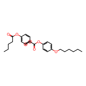 p-Pentanoyloxybenzoic acid p-(hexyloxy)phenyl ester